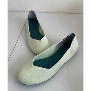 Rothy's The Point Sour Apple Green Slip-On Flats Size 9.5